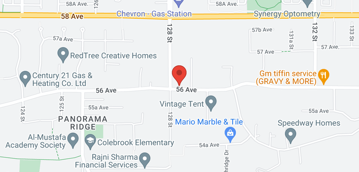 map of 12825 56 AVENUE